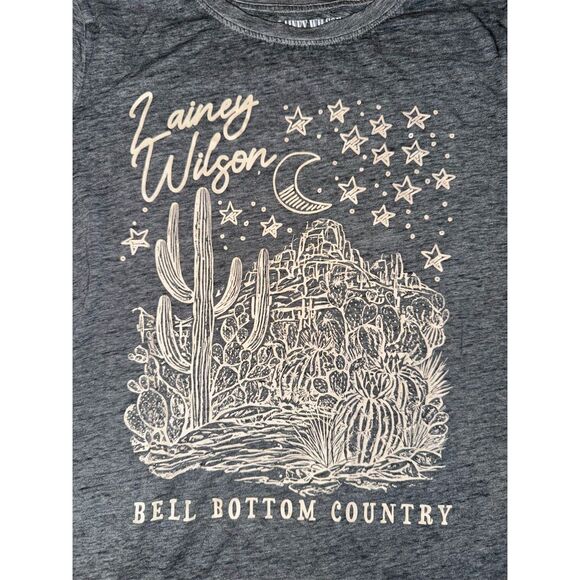 Lainey Wilson Bell Bottom Country Graphic Tee Womens Medium: Concert Shirt - Picture 2 of 3